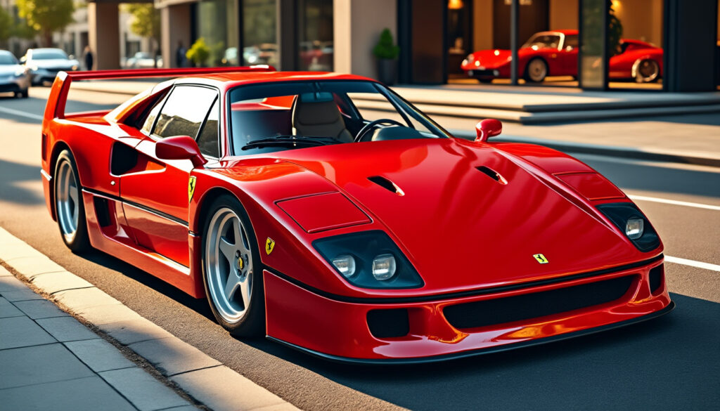 découvrez le prix de la ferrari f40, sa cote et sa valeur actuelle sur le marché des voitures de collection. analyse complète pour les passionnés et acheteurs.