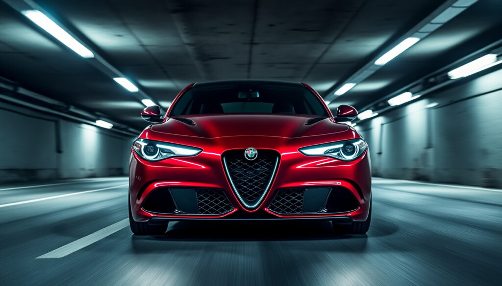 découvrez l'alfa romeo 6 underground avec la giulia quadrifoglio en vedette, une star du film alliant performance et design exceptionnel.