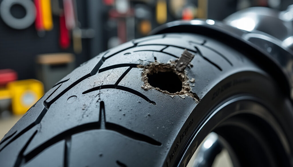 découvrez pourquoi l'utilisation d'une mèche pour réparer un pneu de moto est interdite et apprenez les alternatives sécurisées avant de procéder à toute réparation.